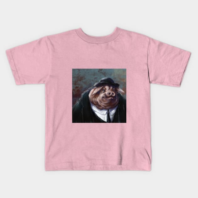 Napoleon The Pig Kids T-Shirt by MSerido